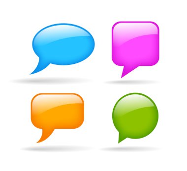 parlak konuşma balonu