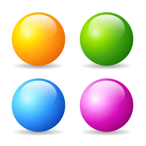 Glossy balls — Stock Vector