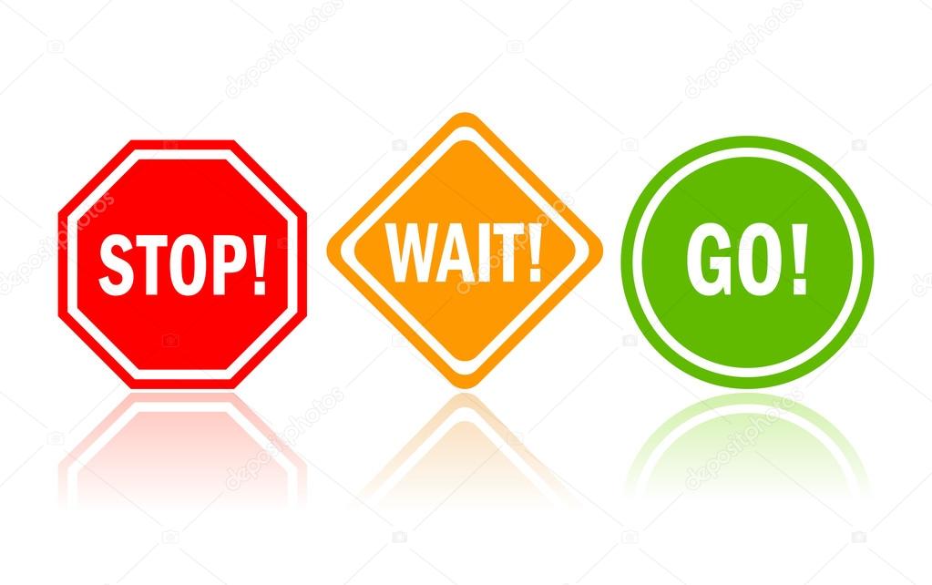 Vector access signs isolated on white background