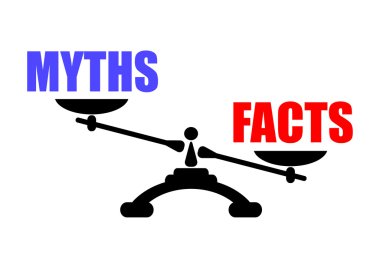 Myths vs facts clipart
