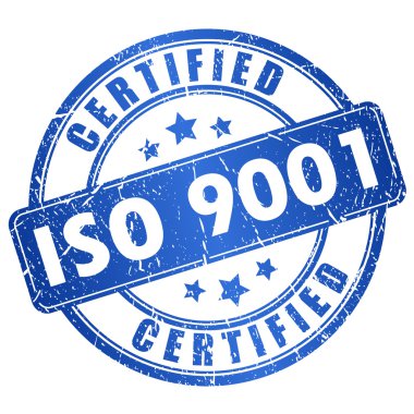 ISO 9001 sertifikalı simgesi