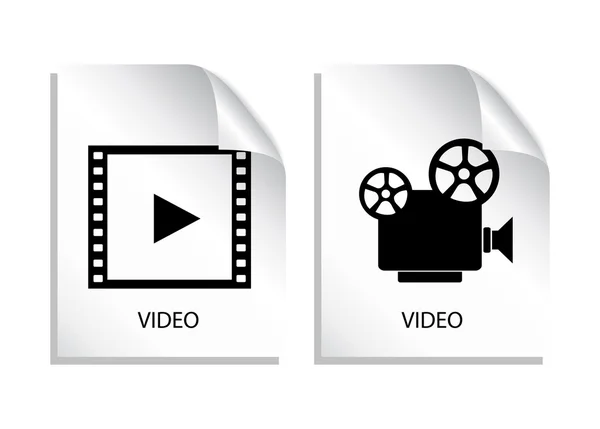 Icône vidéo — Image vectorielle