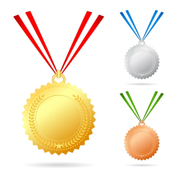 Conjunto de medalhas —  Vetores de Stock