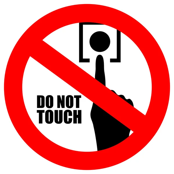 Do not touch — Stock Vector