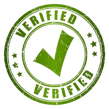 Verified vector stamp clipart