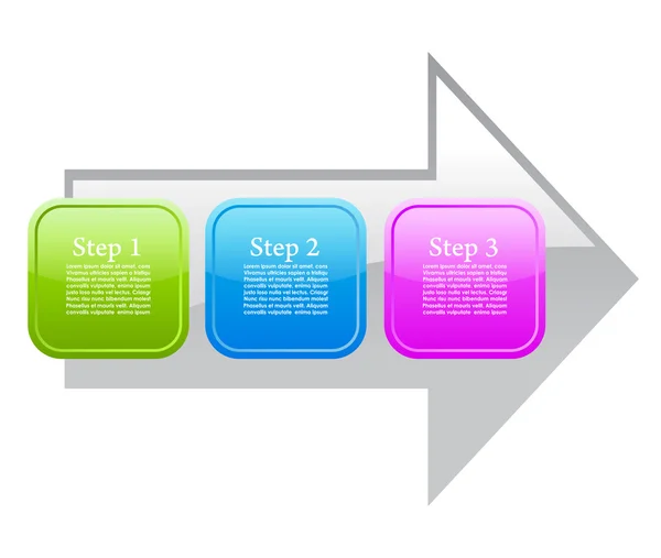 Diagram över pilen — Stock vektor