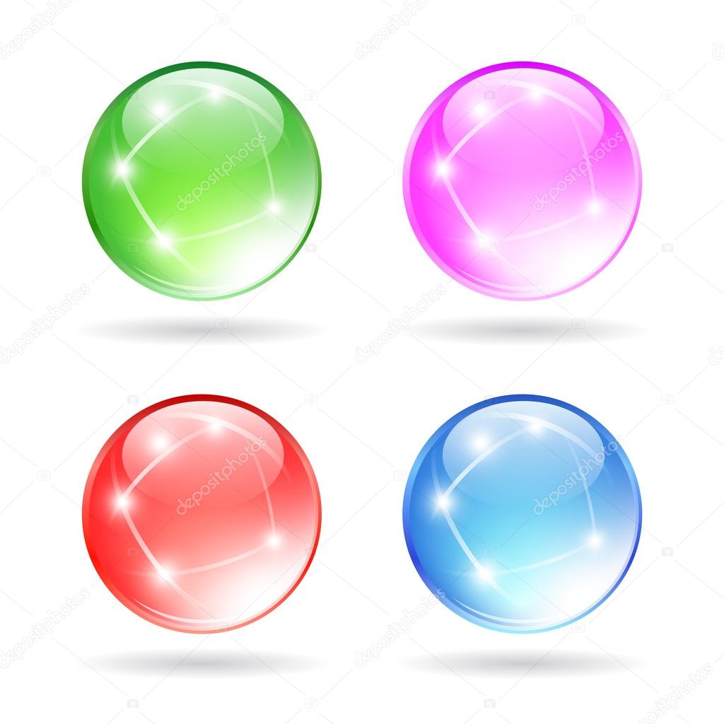 Glass sparkling ball