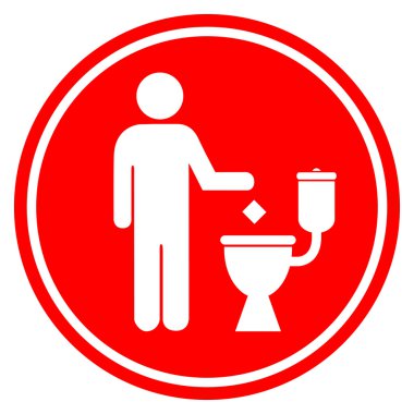 Tuvalette çöp değil