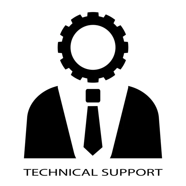 Ikona osoba pomoc techniczna — Wektor stockowy