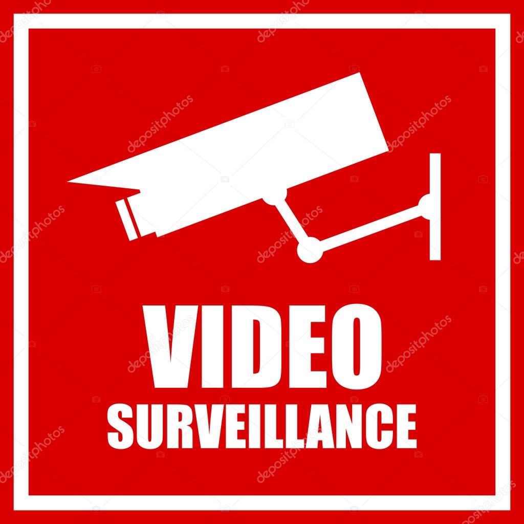 Video surveillance sign — Stock Vector © Arcady 60644017