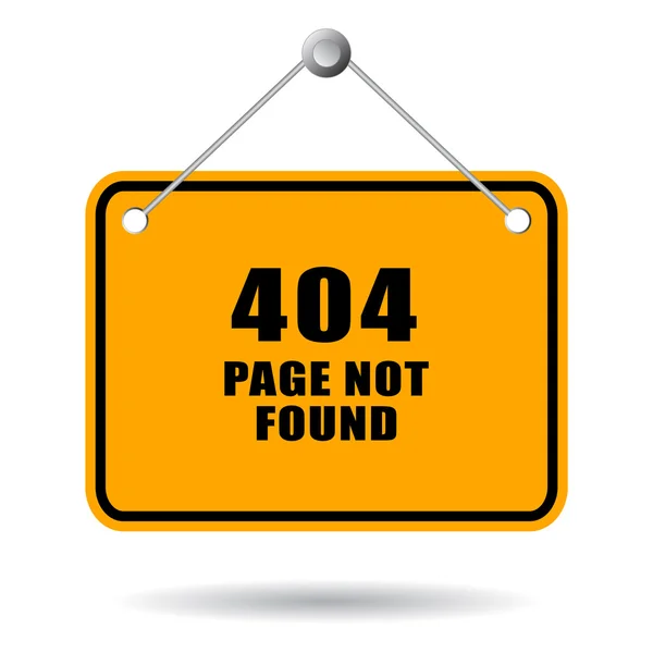 404 sayfa işareti bulunamadı — Stok Vektör