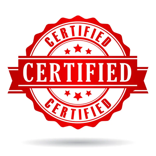 Сертифікований значок — стоковий вектор