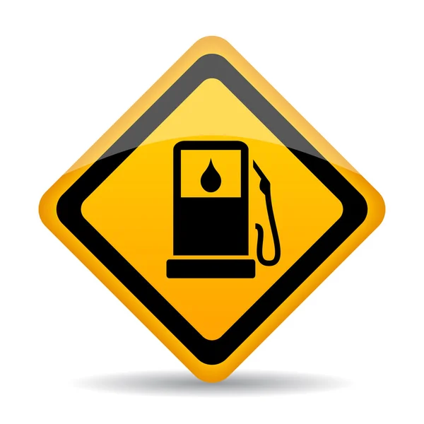 Petrol benzin istasyonu işareti — Stok Vektör