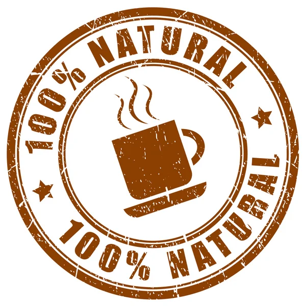 Cap kopi alami - Stok Vektor