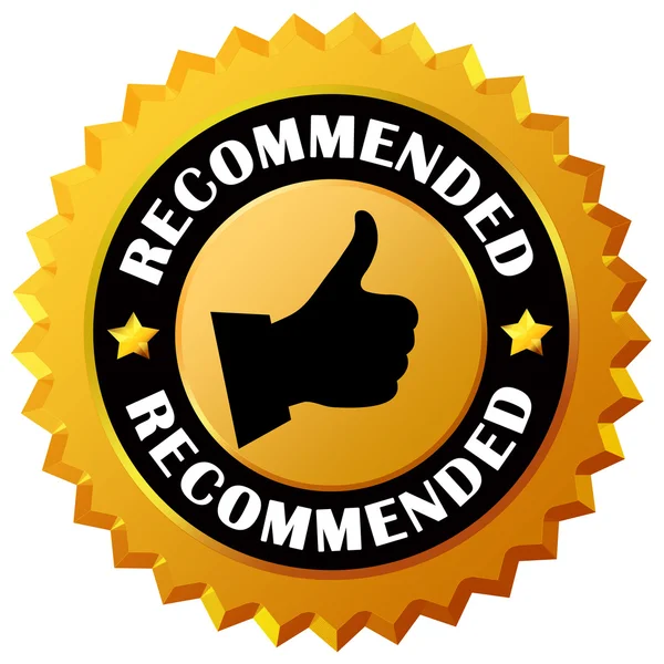 Recommended icon — Stock Photo, Image