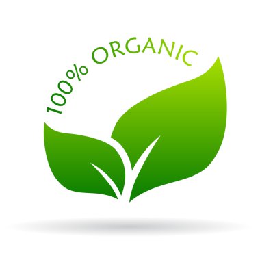 100 organik simgesi