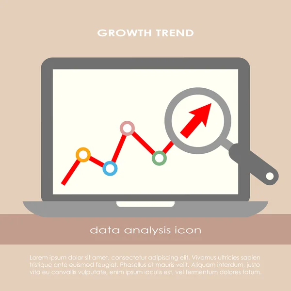 Affiche d'analyse des données — Image vectorielle