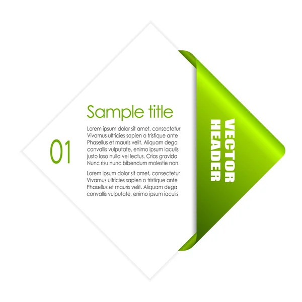 Information card — Stock Vector