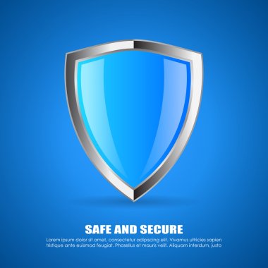 Security shield icon clipart