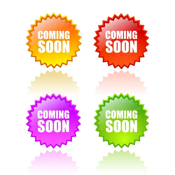 Coming soon stars — Stock Vector