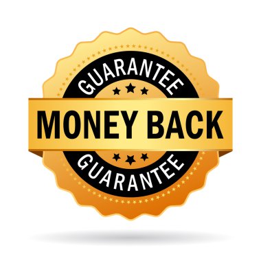 Money back guarantee seal clipart