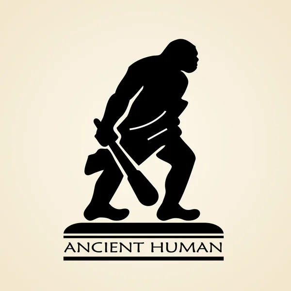 Ancient human icon — Stock Vector