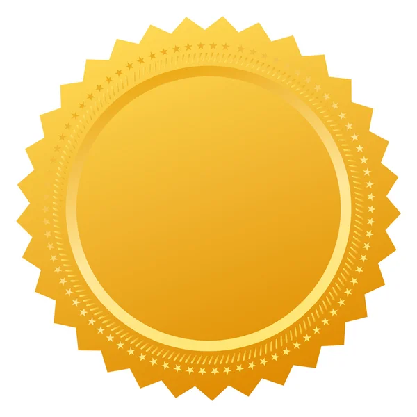 Blank certificate seal — Stock Vector