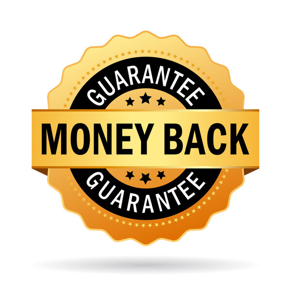 Money back guarantee seal