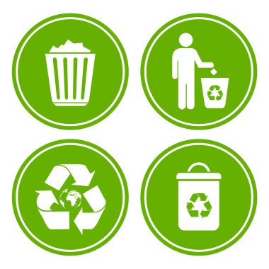 Recycle littering icon clipart
