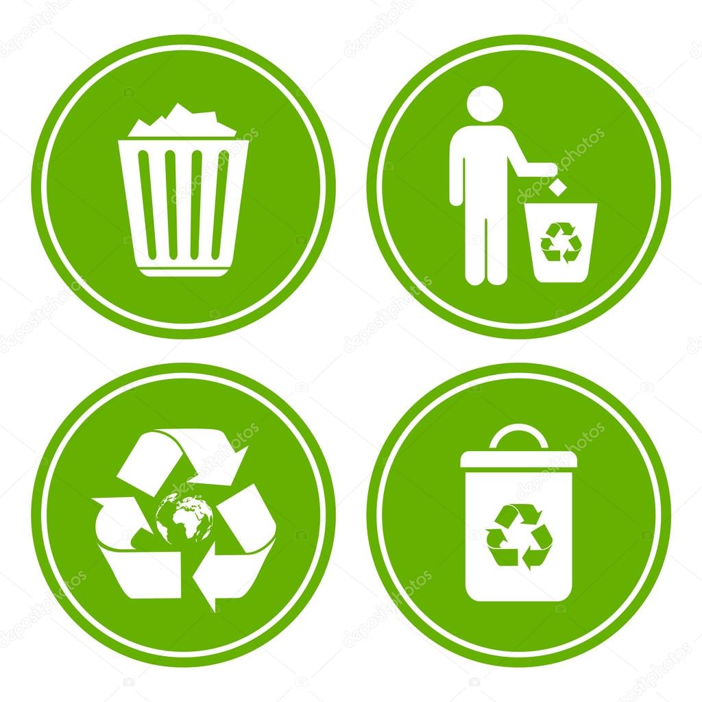 Recycle littering icon