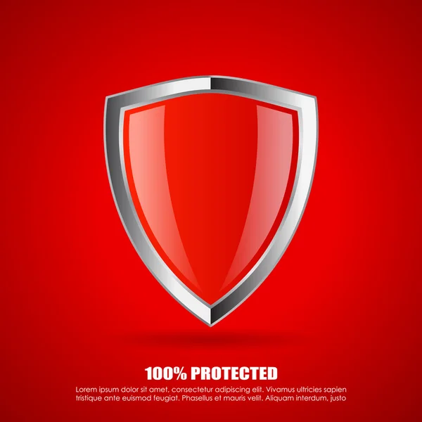 Shield protection icon — Stock Vector