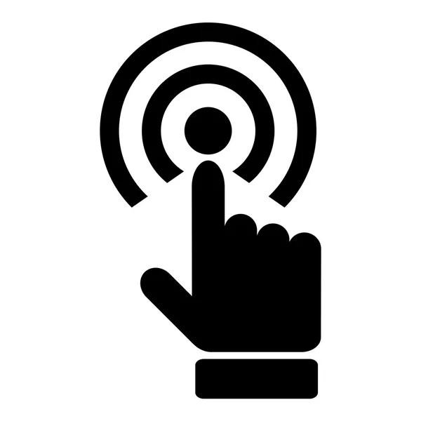 Touch hand-pictogram — Stockvector