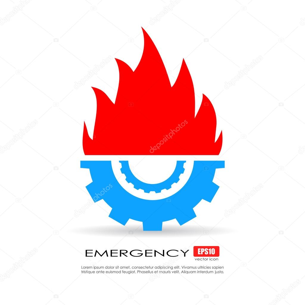 Emergency service technical icon