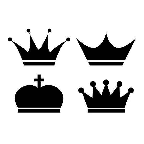 Crown vector icon — Stock Vector