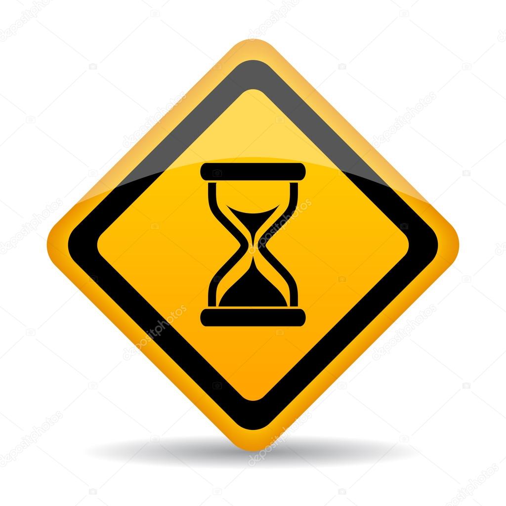 Timer icon on white background