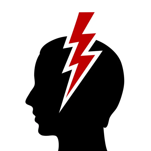 Kopfschmerz-Symbol — Stockvektor