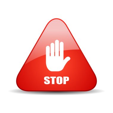 Stop vector sign clipart