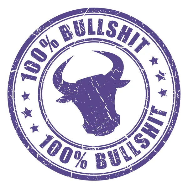 Bullshit stamp — Stock Vector