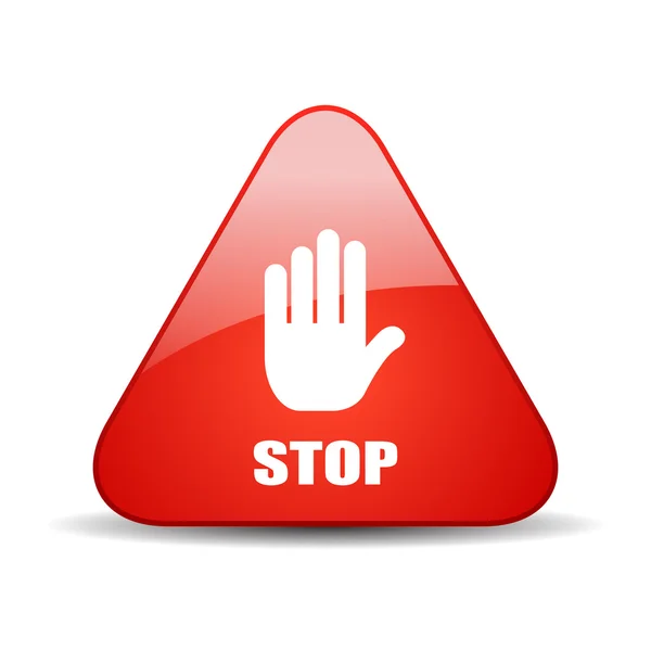 Stop vector sign — Stock Vector