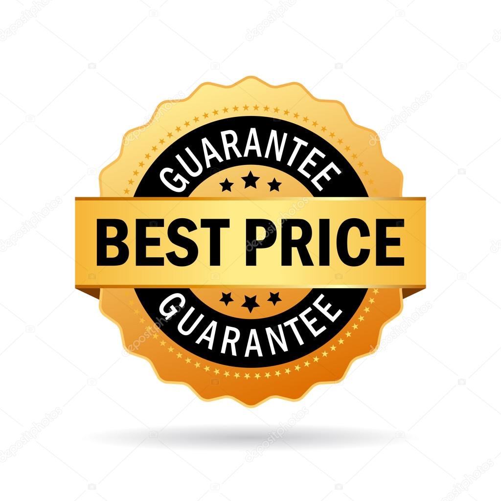 Best price guarantee icon on white background
