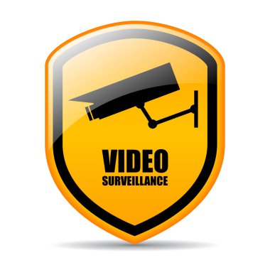 video gözetim vektör işareti