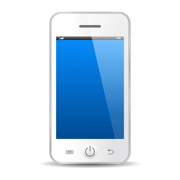 Telefone celular branco —  Vetores de Stock