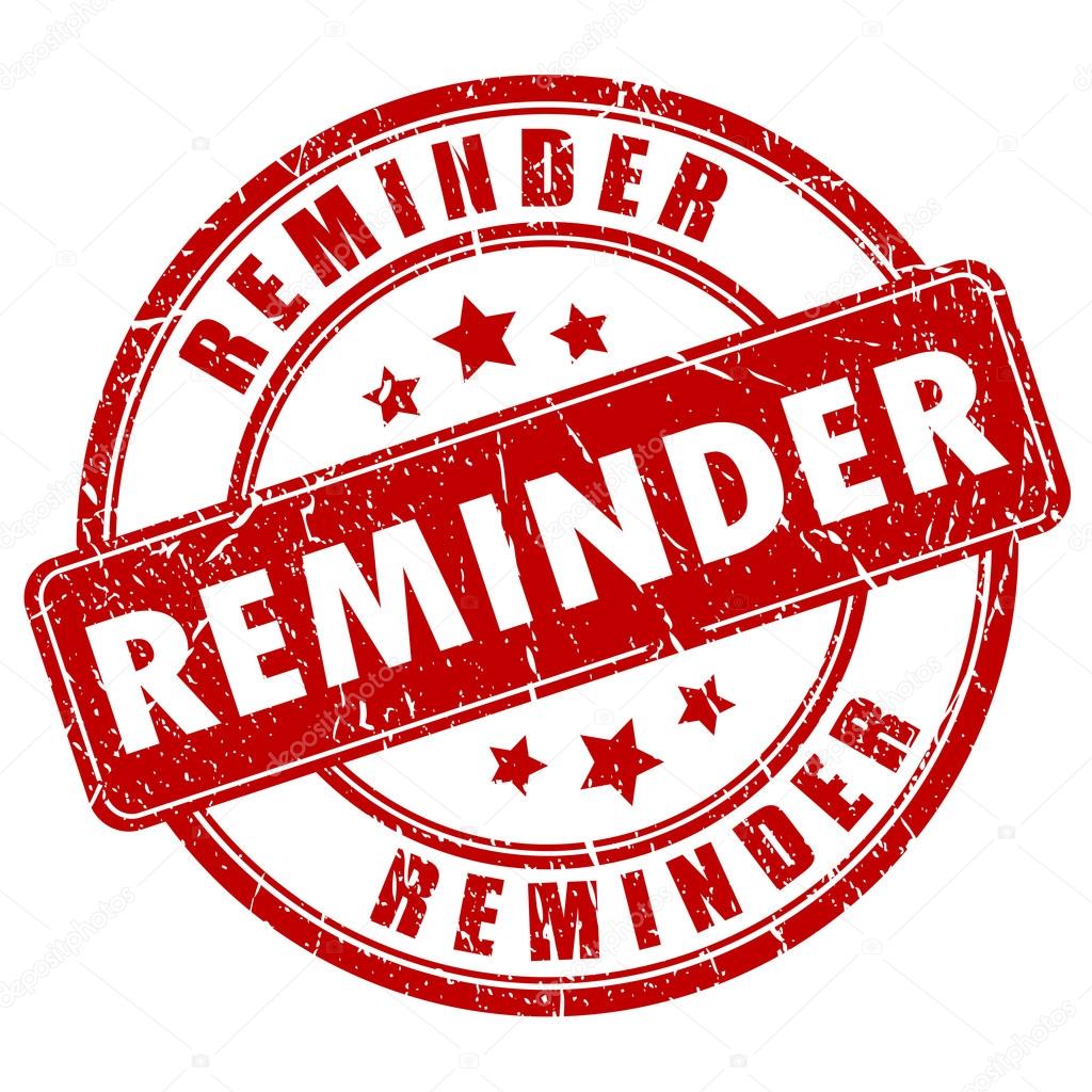 Payment reminder rubber stamp on white background