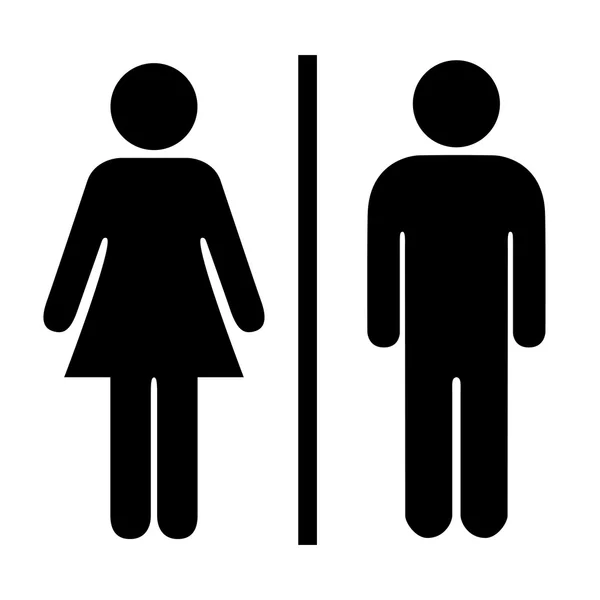 Man and woman pictogram — Stock Vector