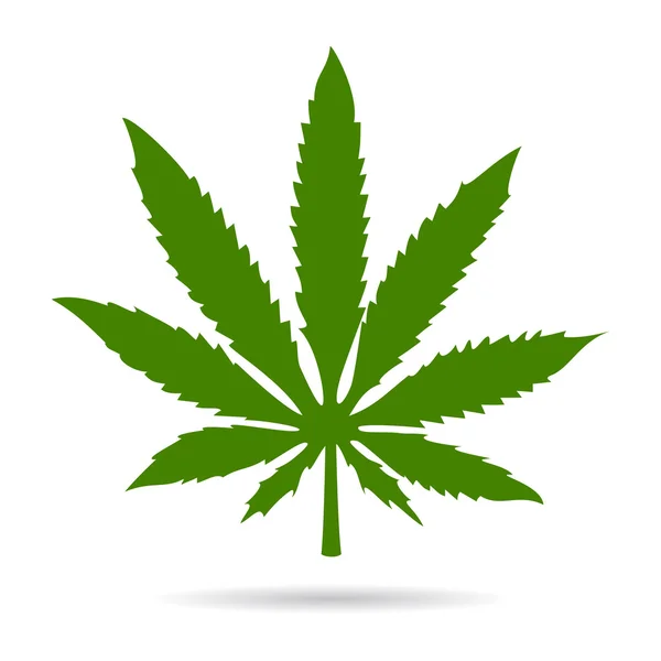 Marijuana blad — Stock vektor