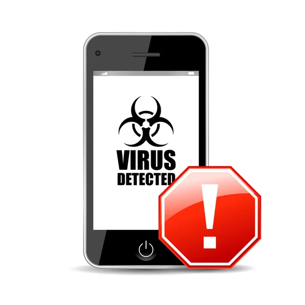 Verplaatsbaar virus pictogram — Stockvector