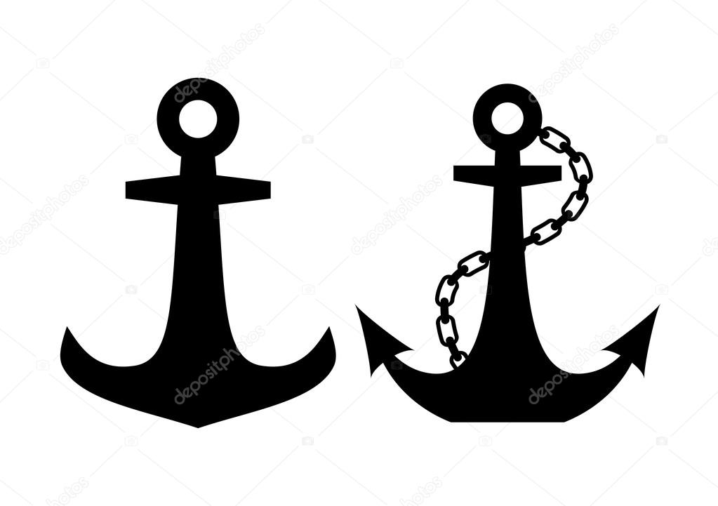 Anchors icons set