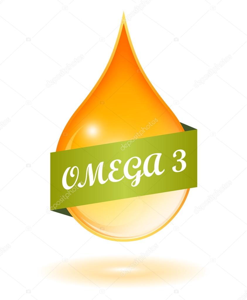 Fish oil and omega 3 icon on white background