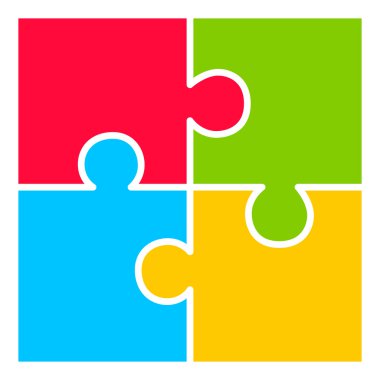 Dört bölüm bulmaca diyagramı