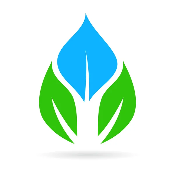 Logotipo natural abstrato — Vetor de Stock